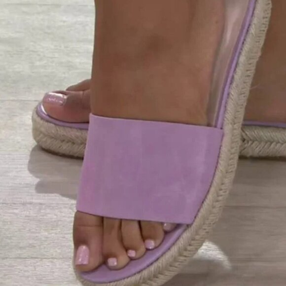 H by Halston Norma Orchid Flat Espadrille Sandal - Picture 2 of 13